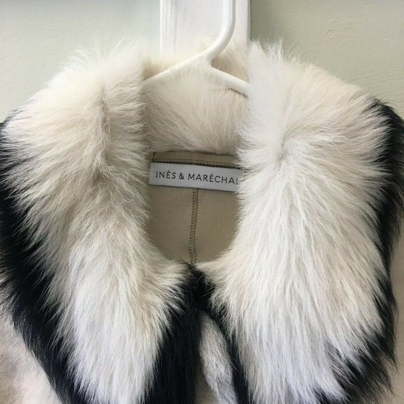 Inès & Maréchal White "Aquavit" Lambskin Coat - Picture 6 of 6